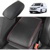 GAFAT Compatibile con 2022-2025 Ford Tourneo Custom Transit Custom | V.W Caddy 5 / Touran 2 5T Copribraccioli Console Centrale, Rivestimento per Braccioli, Imbottitura in Pelle PU Microfibra