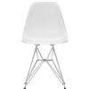 Vitra - Sedia Eames Plastic - Bianco - Acciaio cromato - Designer Charles & Ray Eames