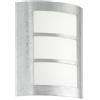 Eglo Leuchten my light Applique City moderna argento da esterno IP44 1XE27 88487/20