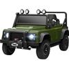 AIYAPLAY Auto Elettrica Bambini 3-5 Anni Land Rover 12V con Telecomando Rosso
