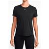 Nike W Nk One Classic Df Ss Top T-Shirt M/M Dri Fit Nera Donna