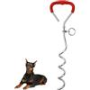 Aomig Cane Picchetto a Spirale, Picchetto a Vite per Cani, Ancoraggio a Terra per Cani, Cane da Picchetto per Impieghi Gravosi, Cane da Spirale in Metallo per Cortile, Campeggio, Spiaggia
