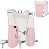 Alaoo Zaino Idratazione, Running Vest, Zaino Corsa Idratazione, con Borraccia Morbida 500ml ,traspirante, egolabile per Corsa Ciclismo Maratona Trekking Trail(Nero)