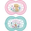 BAMED BABY ITALIA Srl Mam Original Succhietto Silicone Femmina 6M+ Confezione 2 Pezzi