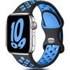 Gulemfy Cinturino Compatibile per Apple Watch 44mm 42mm 45mm 46mm 49mm 38mm 40mm 41mm, Sportiva Cinturini Silicone e Traspirante per iWatch Series 11 SE 10 9 8 7 6 5 4 Ultra