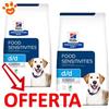 Hill's Dog Prescription Diet d/d Food Sensitivities Anatra e Riso - Offerta [PREZZO A CONFEZIONE] Quantità Minima 2, Sacco Da 12 Kg