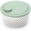 Brabantia TASTY+ Centrifuga per insalata con ciotola e colino | Asciugatore di verdure, frutti di bosco con base antiscivolo | Plastica riciclabile, lavabile in lavastoviglie, resistente | Jade Green