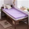 SINWEEK Coprimaterasso in memory foam da 5,1 cm, ventilato, morbido, per letto, certificato CertiPUR-US, misura doppia, viola