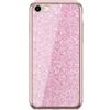 Ert Group Custodia alla moda con inserto e lati glitterati oro rosa IPHONE 6 PLUS