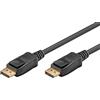 goobay Cavo DisplayPort 2.1, cavo DP 2.0 2M, 54Gbit/s, 10K/60Hz, 8K/120Hz, 4K/144Hz, Full HD (1080p) /240Hz, supporto HDR, compatibile con FreeSync/G-Sync, per PC, Monitor, Gaming, 74756