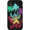 Disney Custodia per iPhone X/XS Disney Stitch Beach Vibes Hawai'i Hibiscus Fiori e Palme