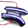 URAGER Direzione Luce Sequenziale Specchietto Retrovisore Laterale Dinamico Water Blink Direzione A LED Per Per Passat B5.5 B6 R36 R32 Per Jetta MK5 Per Golf 5 Per GTI Per Sharan Indicatore Direzione(Blue-Ye