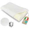 Dream Materassi DREAM Cuscino Cervicale per Dormire Doppia Onda Cuscino Memory Foam Traspirante Certificato Dispositivo Medico Guanciale Memory Foam Made in Italy Federa Lavabile Argento Antibatterico (Memory)