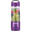 nutribullet Frullatore portatile viola - Potente lama di estrazione, tazza da 475 ml, coperchio da asporto, cavo di ricarica USB-C e guida utente - Offre oltre 15 cicli di miscelazione - Frullati sani