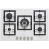 ELLECI PLANO 75 TCC PGSP75168CS Piano Cottura Gas 5 Fornelli 75 cm Bianco