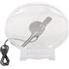 VENTILATORE OLOGRAFICO 3D LED 50CM CON CUPOLA TRASPARENTE DISPLAY PUBBLICITARIO