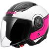 Ls2 Casco Jet LS2 Airflow II - Cover Bianco Rosa
