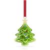 Swarovski Holiday Cheers Decorazione Albero di Natale, con 254 Sfaccettature di Cristalli Swarovski, Designer Szoeke Gergely, Natro Gros-Grain, Placcatura in Tonalità Oro Champagne, 6,8 x 1,7 x 5,2 cm