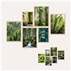 AG Design® Set DOPPIO LATO di 6 Poster Set Foresta e Stampe d'Arte | 4 pz x 30 × 42 cm + 2 pz x 21 × 30 cm | Per Camera da Letto, Soggiorno, Cucina e Ufficio | Senza Cornici | AP6 351316
