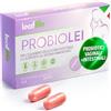 leaf-life PROBIOLEI NUOVO 2 IN 1 - Flora Intima e Flora Intestinale Probiotico Donna 30 cps - Probiotici per Intestino e Probiotici Vaginali | Benessere Femminile | Senza Glutine e Lattosio - Made in Italy