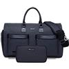 Modoker - Borsone convertibile per indumenti con tracolla, per uomo e donna, 2 in 1, da appendere, Nero corvino, 45L DUFFEL BAG, Morbido