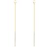 SLUYNZ 925 Orecchini a catena in argento sterling penzolanti per le donne Teen Girls orecchini pendenti lunghi linea orecchini nappa (B-Gold)
