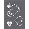 Rayher 45124000 Mascherina serigrafia Love A5, 1 masch.+1 racla, bus.blis.