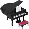 Toyvian 1 set casa delle bambole pianoforte strumento musicale modello pianoforte torta topper mini grande mini mobili casa di bambola accessori casa di bambola mobili strumenti musicali ornamenti