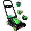 CT SPORTS Tosaerba da giardino a spinta con meccanismo di rotolamento manuale, attrezzatura da giardino adatta ai bambini, senza batterie