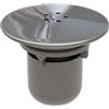 HNNHOME Copertura di scarico della doccia, copertura cromata per sifone doccia, parti superiori rimovibili, copertura per piletta doccia da 90 mm/115 mm, scarico rapido per piatto doccia (grigio