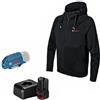 Bosch Professional Giacca riscaldabile GHJ 12+18V XA Bosch Professional (incl. adattatore di ricarica USB GAA 12V-21 + batteria GBA 12V 2.0Ah + caricabatteria GAL 12V-20, in cartone)