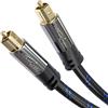 KabelDirekt - Cavo TOSLINK, cavo audio ottico con perdita di segnale dello 0% - 1 m - Fibra ottica (S/PDIF, soundbar, XBO/PS, intrecciato in Nylon)