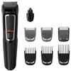 Philips Series 3000, All-In-One rifinitore Multigroom 7-in-1, un solo apparecchio, styling semplice per viso e capelli, 11 impostazioni di lunghezza (0,5-16 mm), modello MG3730/15