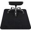 COSYLAND Nero Tappeto Sedia Ufficio, Tappeto Salvapavimento, Tappeto Sedia Gaming/Tappeto Ufficio, Tappeto Per Sedia Con Ruote 120cm x 90 (4'x3'), Tappeto Gaming Pavimento