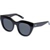 Le Specs AIR HEART - Occhiali da sole da donna CAT-EYE con montatura ad alta protezione UV, Smoke Mono polarizzato/nero