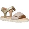 Geox J Sandal Haiti Girl, Lt Gold, 29 EU
