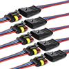 YETOR, connettore Elettrico Impermeabile per Auto, 4Pin connettori per Cavi elettrici per Auto, Camion, Barca, e Altri Cavi di Collegamento (5pack) (4pin connector)