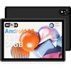 DOOGEE U9 Tablet 10 Pollici 7GB RAM + 64GB ROM (1TB TF), WiFi 6 Tablet Android 13, 10.1" 1280 * 800 HD+ IPS Tablet PC, ablet in Offerta Bluetooth 5.0/5060mAh/OTG/Tipo C/3.5mm Headphone Jack, Nero