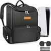 FPVtosky Zaino per PS5 e PSVR2, borsa da viaggio grande 2-IN-1 per Playstation VR2 e PS 5, custodia protettiva per il trasporto compatibile con gli accessori da gioco per Playstation 5 e PS VR2