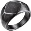 Bestyle Anelli Acciaio Inox Uomo in Acciaio Inossidabile Anello Semplice Anelli Sector Uomo Misura 22