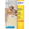 Avery Etichette bianche rimovibili AVERY 210x297 mm - 1 et/foglio - stampanti laser/inkjet Conf. 25 fogli L4735REV-25