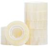 Q-Connect Nastro adesivo trasparente Q-Connect in PP 19 mm x 33 m - torre da 8 rotoli - KF27013