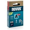 Novus Punti tipo A 53/8 mm per fissatrici Novus J13, J17, J27 Silver - conf. 2000 pz - H205308