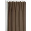 Gardinia Sehlbach Tenda pronta per l'uso con fettuccia, Dimout uni, Marrone, 140 x 175 cm, A risparmio energetico in inverno, Termoresistente in estate, Opaco, Eleganza senza tempo, Drappeggio perfetto
