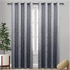 DWCN Tende oscuranti per camera da letto, motivo damascato, isolamento termico, con occhielli, per soggiorno, set di 2 pannelli, 133 x 213 cm di lunghezza, grigio