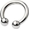 eegroh Anelli per testicoli del pene per uomini con perle di massaggio a testa tonda, anello per glande con ciondolo per scroto in 4 misure, anello per cazzo SM bondage sex toys per uomini (Silver,38mm)