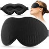 onaEz 2025 Maschera per dormire e occhi migliorati per donne e uomini, comode maschere per dormire traspiranti in materiale morbido sagomato 3D, 100% con blocco della luce, comodi per ASMR