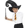 Smiffys Kit da mago, nero, con cravatta, cappello e bacchetta, 34cm/13in Halloween