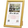 3-B - Cornice portafoto modello Mori in oro - 20 x 30 cm - con vetro acrilico