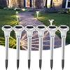 MUSUNIA Luci solari per esterni - Luci solari impermeabili IP65 in acciaio inox per giardino, patio, prato, marciapiede e paesaggio Bianco caldo